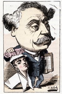 Caricature par Alexandre Dumas Fils, par Moloch