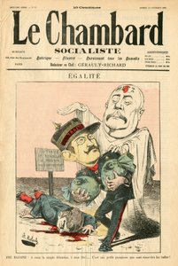 Couverture de "Le Chambard socialiste", satirique en couleurs - Moloch