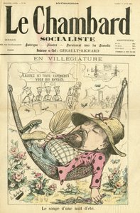 Illustration de Moloch (1849-1909) pour la couverture de Le Chambard Socialiste - Moloch