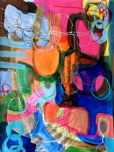 Formes abstraites éclatantes