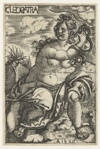 Cléopâtre avec un serpent - Monogrammist AC