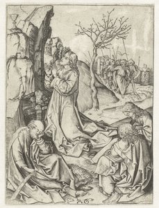 Christ sur le mont des Oliviers - Monogrammist AG