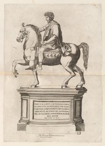 Statue Équestre de Marc Aurèle - Monogrammist CB after Nicolaus Beatrizet