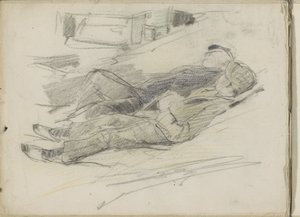 Deux hommes allongés sur la plage