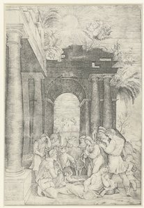 Adoration des bergers - Monogrammist HFE