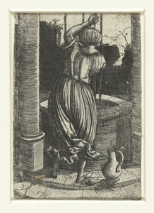 Femme près d
