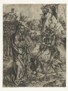 La tentation du Christ - Monogrammist LCZ