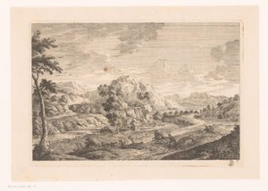 Paysage avec tombe - Monogrammist MEG
