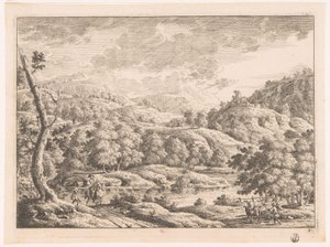 Paysage avec berger - Monogrammist MEG