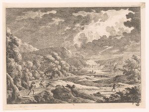 Paysage avec orage