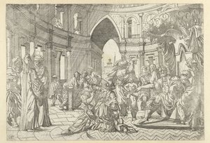 Le jugement de Salomon - Monogrammist SAF