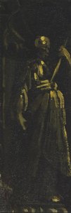 Saint debout dans une niche (fragment) - Monsu Desiderio