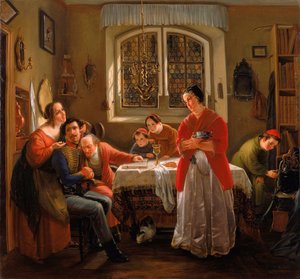 Le retour du volontaire des guerres de libération, dans leurs familles respectant l