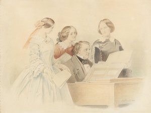 La répétition avec Franz Lachner, 1858