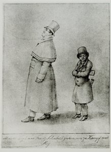Johann Michael Vogl et Franz Schubert marchant vers la bataille et la victoire ... (gravure) - Moritz Ludwig von Schwind