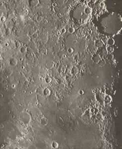Photographie Lunaire Albategnius - Triesnecker - Manilius,1903 (photo) - Moritz & Puiseux Pierre Henri (1855-1928) Loewy