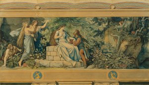 La belle Mélusine : II. À la fontaine de la forêt - Moritz Ludwig von Schwind