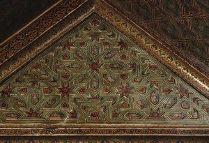 Kasbah de Thami El Glaoui, plafond, détail - Moroccan School