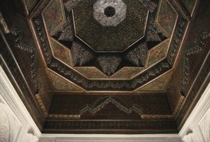 Kasbah de Thami El Glaoui, plafond, détail - Moroccan School