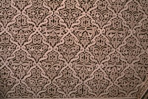 Kasbah de Thami El Glaoui, stuc, détail - Moroccan School