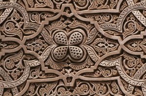Kasbah de Thami El Glaoui, stuc, détail - Moroccan School