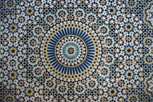 Kasbah de Thami El Glaoui, zellige, détail - Moroccan School