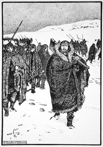 Murtough en voyage avec le roi de Munster en chaînes, 941, 1913 - Morris Meredith Williams