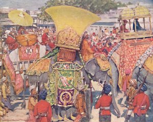 Éléphants birmans à l