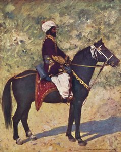 Cavalier au camp de Bombay, 1903 - Mortimer L Menpes
