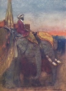 Éléphants de Jaipur, 1903 - Mortimer L Menpes