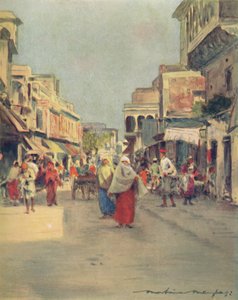 Une rue latérale à Agra, 1905