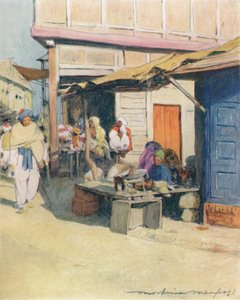Un coin de rue, Peshawar, 1905 - Mortimer Ludington Menpes