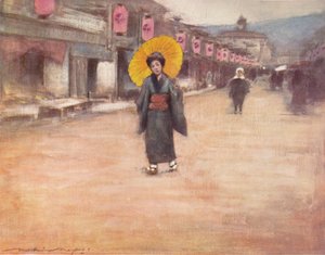 Une rue à Kyoto, vers 1887, 1901