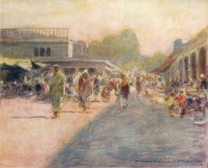 Une rue à Peshawur, 1905