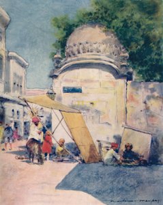 À un coin de rue, Amritsar, 1905 - Mortimer Ludington Menpes