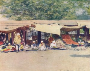 Jour de marché à Peshawur, 1905