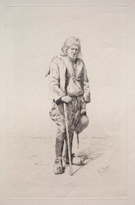 Homme avec Canne - Mortimer Menpes