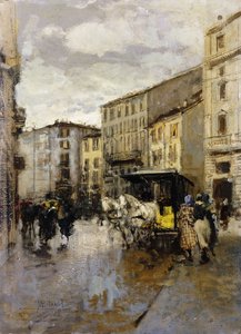 Scène de rue, Milan