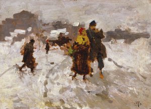 Figures dans la neige