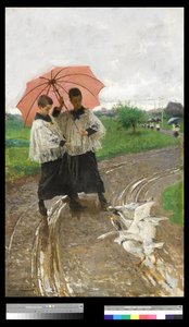 Retour de la fête, 1880 - Mose Bianchi