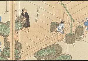 Illustrations de la production du thé Uji - Motonari Sait?