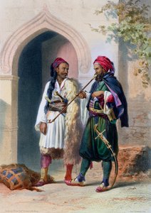 Soldats Arnaout et Osmanli à Alexandrie, Égypte, 1848