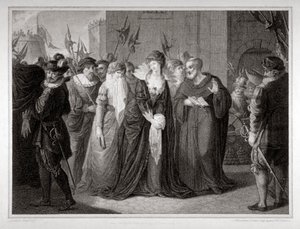 Lady Jane Grey conduite à son exécution à la Tour de Londres, 1554, 1797