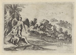Tobie effrayé par le poisson - Moyses van Wtenbrouck