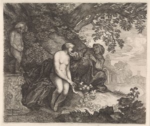 Vertumne essayant de séduire Pomone - Moyses van Wtenbrouck