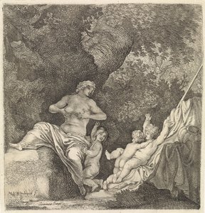 Femme avec trois enfants - Moyses van Wtenbrouck