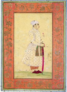 Jeune noble de la cour moghole, du Grand Album Clive - Mughal School