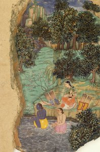 Rama et Lakshmana offrant de l