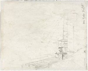 Étude pour New York Night (verso) - Muirhead Bone