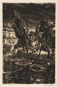 Nuit venteuse, Stockholm - Muirhead Bone